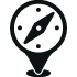compass inside map pin icon symbolizing local decision making
