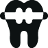 tooth with braces icon