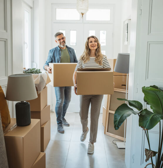 couple moving into home