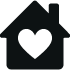 house icon with heart