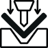 icon of machine bending metal