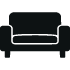 sofa or armchair icon