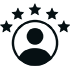 customer experience 5 star icon