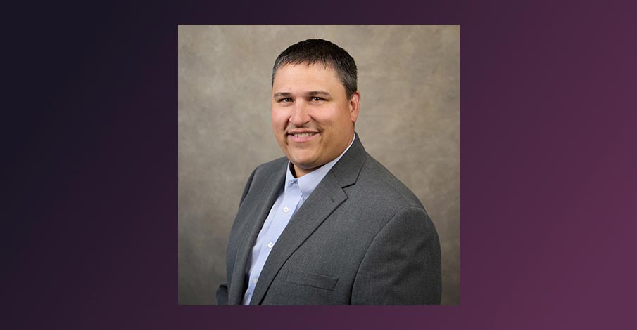 headshot of Matt Simons on gradient purple background