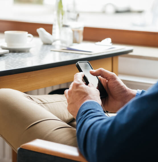 Man holding phone