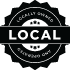circular badge icon with large block letter "LOCAL" across the center