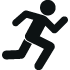 icon of a running athlete