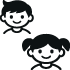 boy and girl icon