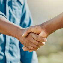 Farmers shaking hands